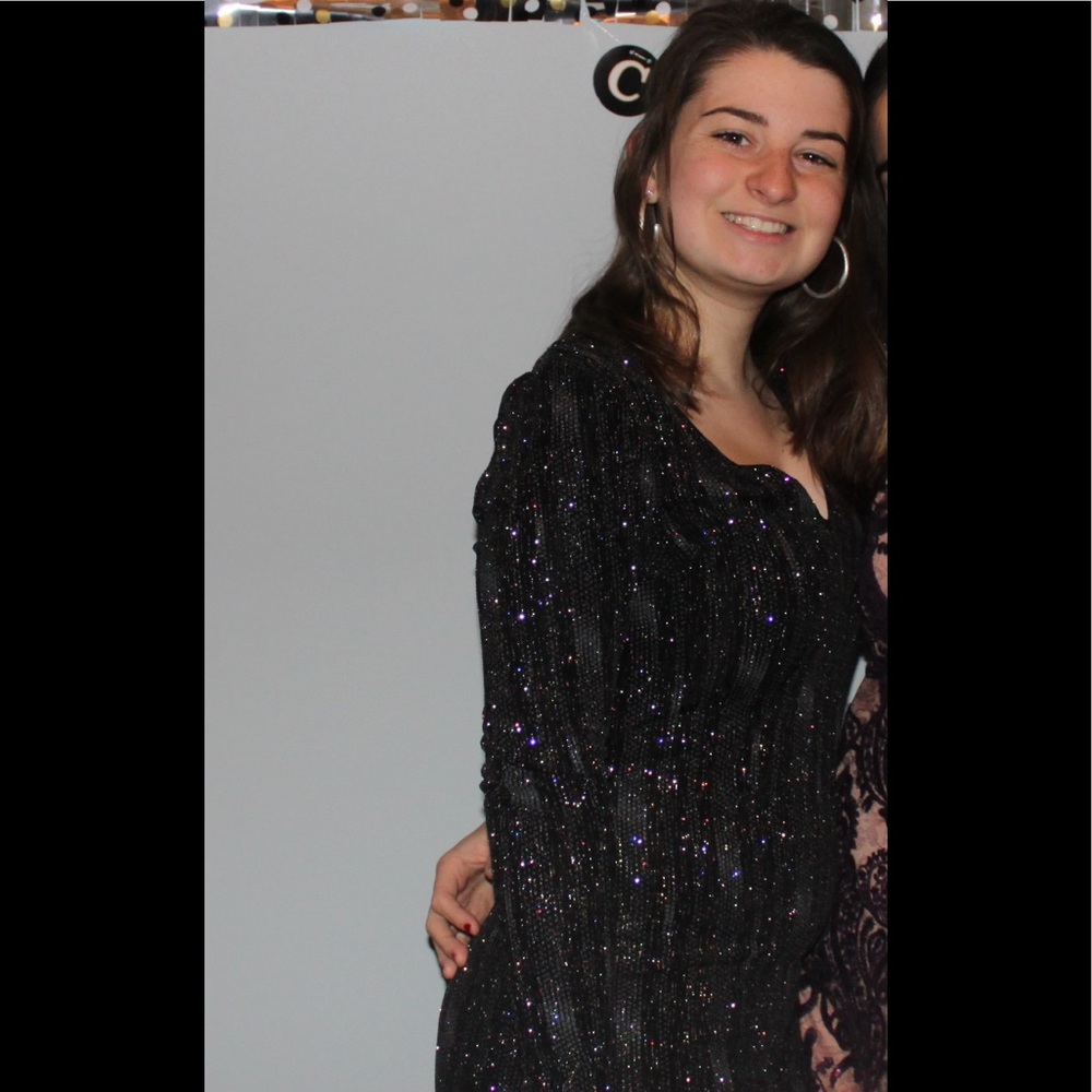 Topshop Sparkly Mini Dress
